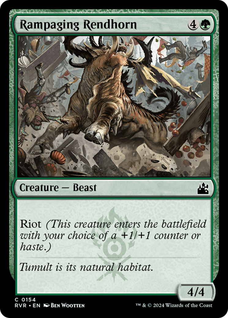 Rampaging Rendhorn [Ravnica Remastered] | Fandemonia Ltd