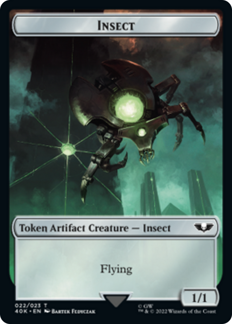 Necron Warrior // Insect [Universes Beyond: Warhammer 40,000 Tokens] | Fandemonia Ltd