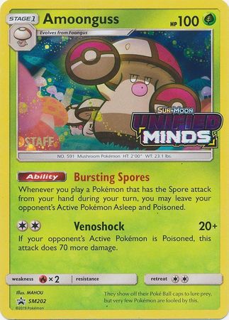 Amoonguss (SM202) (Staff Prerelease Promo) [Sun & Moon: Black Star Promos] | Fandemonia Ltd