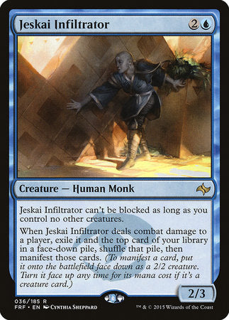 Jeskai Infiltrator [Fate Reforged] | Fandemonia Ltd