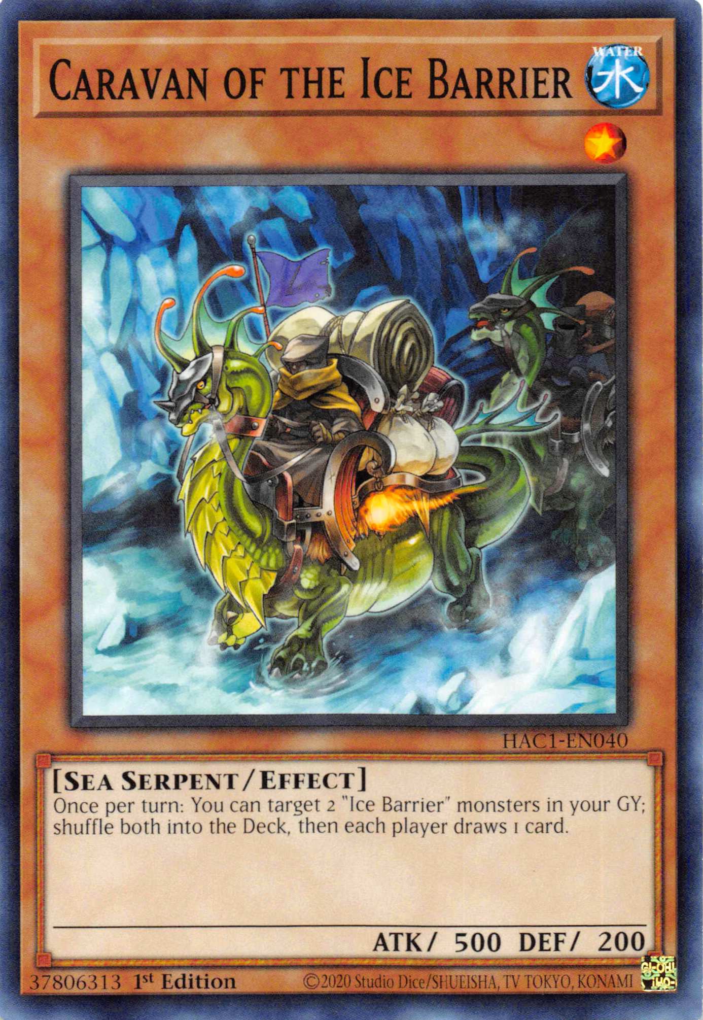 Caravan of the Ice Barrier (Duel Terminal) [HAC1-EN040] Parallel Rare | Fandemonia Ltd