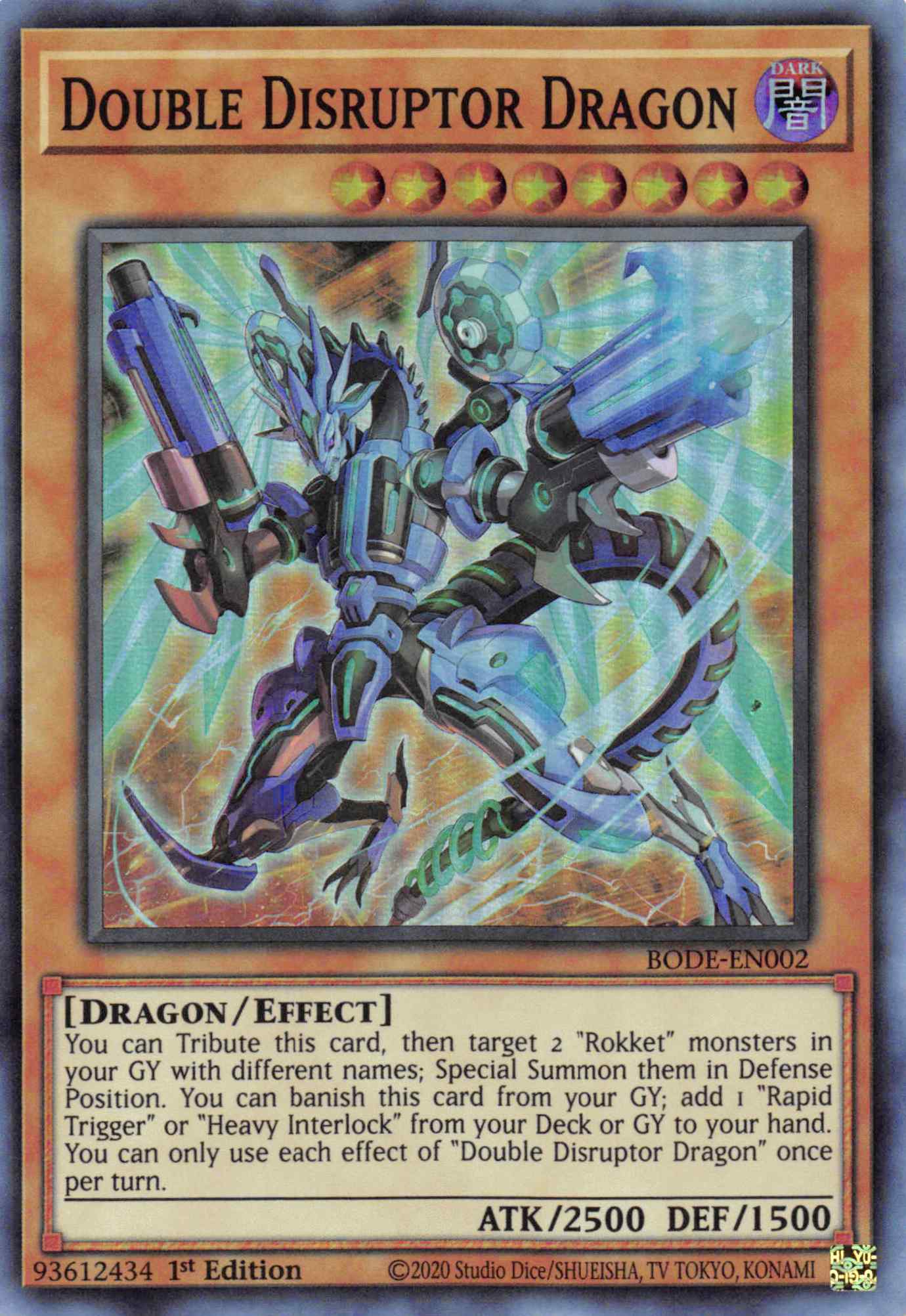 Double Disrupter Dragon [BODE-EN002] Super Rare | Fandemonia Ltd