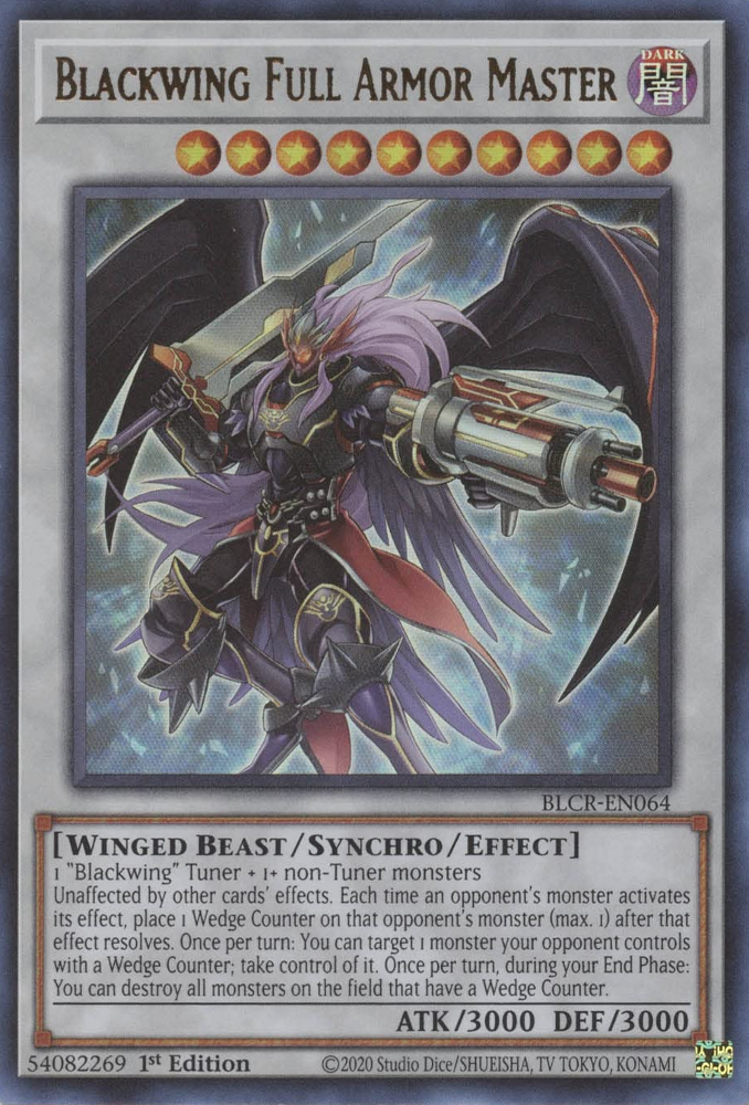 Blackwing Full Armor Master [BLCR-EN064] Ultra Rare | Fandemonia Ltd