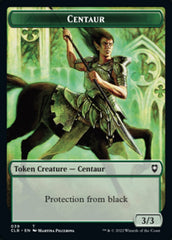 Horror // Centaur Double-sided Token [Commander Legends: Battle for Baldur's Gate Tokens] | Fandemonia Ltd