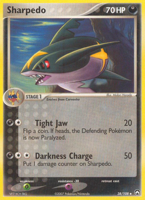 Sharpedo (38/108) [EX: Power Keepers] | Fandemonia Ltd