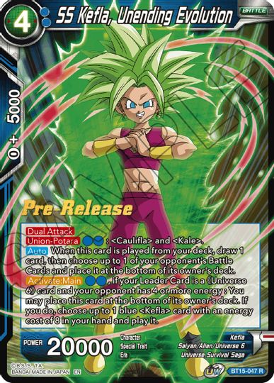 SS Kefla, Unending Evolution (BT15-047) [Saiyan Showdown Prerelease Promos] | Fandemonia Ltd