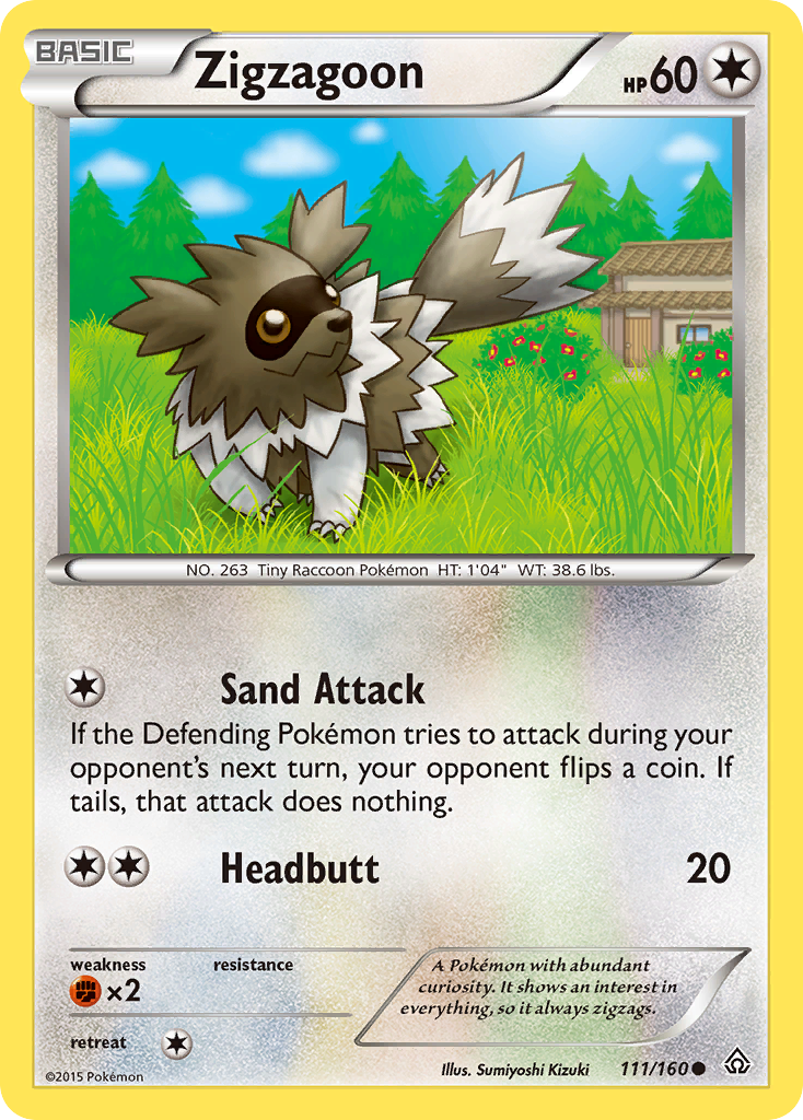 Zigzagoon (111/160) [XY: Primal Clash] | Fandemonia Ltd