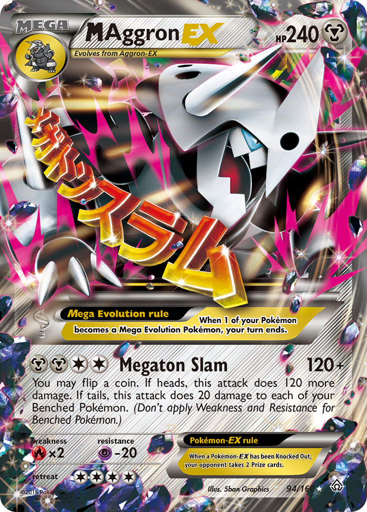 M Aggron EX (94/160) [XY: Primal Clash] | Fandemonia Ltd