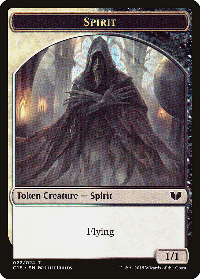 Spirit Token [Commander 2015 Tokens] | Fandemonia Ltd