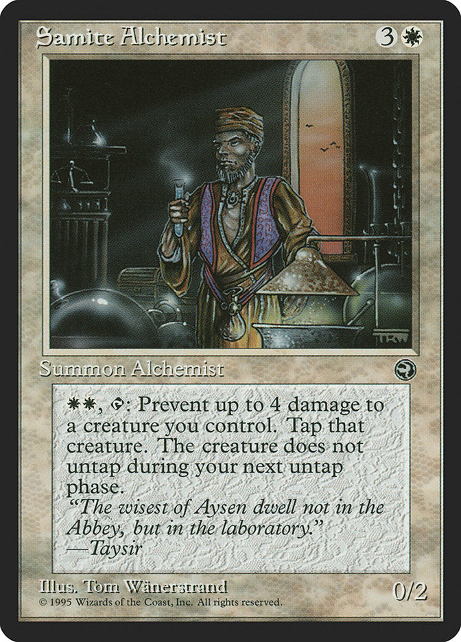 Samite Alchemist (Taysir Flavor Text) [Homelands] | Fandemonia Ltd