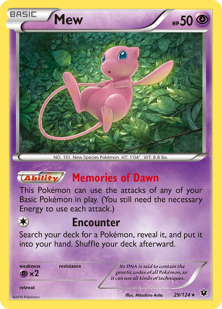 Mew (29/124) [XY: Fates Collide] | Fandemonia Ltd