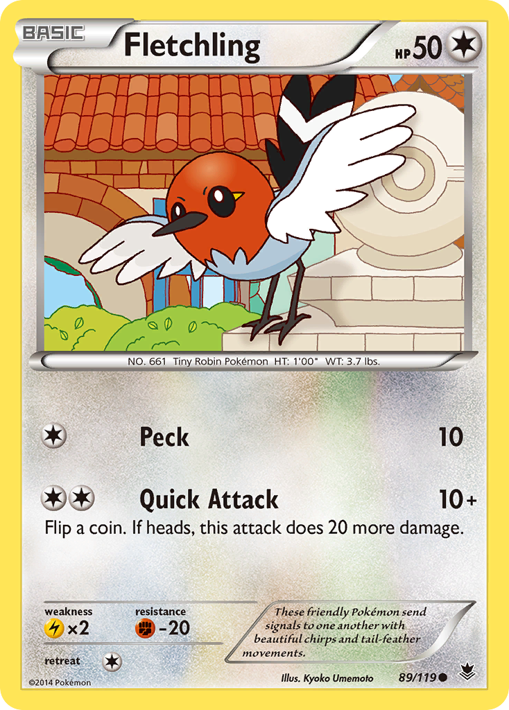 Fletchling (89/119) [XY: Phantom Forces] | Fandemonia Ltd