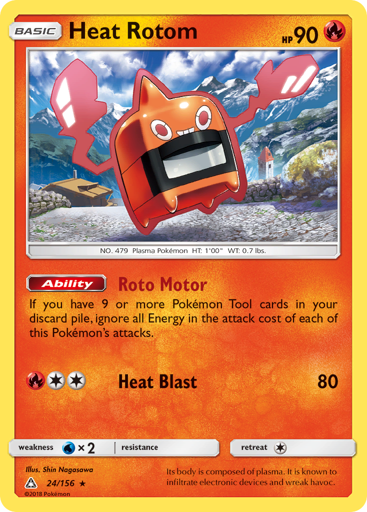 Heat Rotom (24/156) [Sun & Moon: Ultra Prism] | Fandemonia Ltd