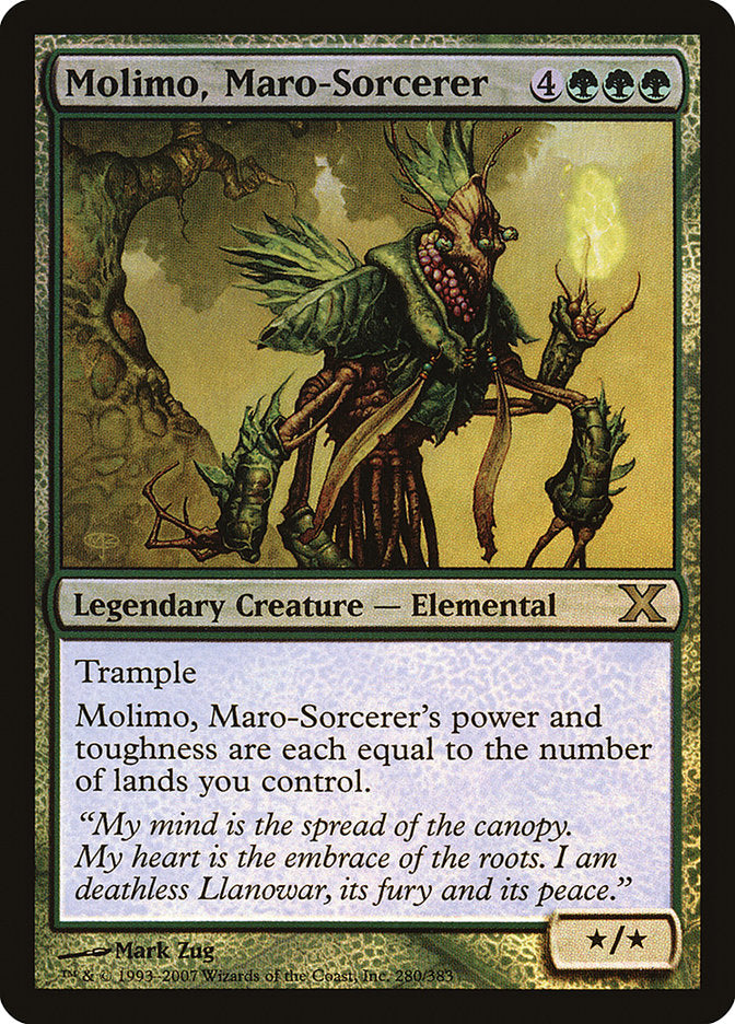 Molimo, Maro-Sorcerer (Premium Foil) [Tenth Edition] | Fandemonia Ltd