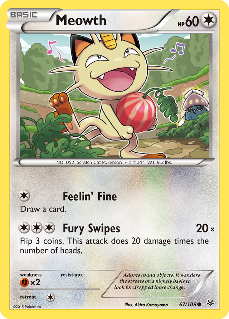 Meowth (67/108) [XY: Roaring Skies] | Fandemonia Ltd