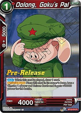 Oolong, Goku's Pal (BT10-016) [Rise of the Unison Warrior Prerelease Promos] | Fandemonia Ltd