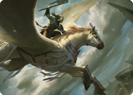 Cleaving Skyrider Art Card [Dominaria United Art Series] | Fandemonia Ltd