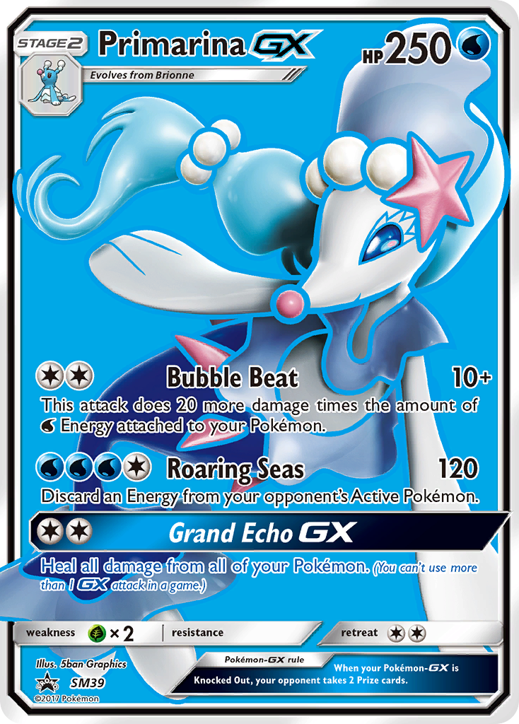 Primarina GX (SM39) [Sun & Moon: Black Star Promos] | Fandemonia Ltd