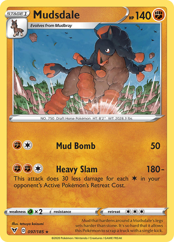 Mudsdale (097/185) [Sword & Shield: Vivid Voltage] | Fandemonia Ltd