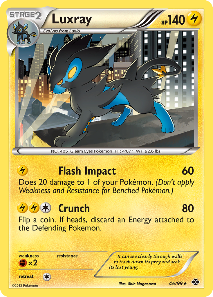 Luxray (46/99) [Black & White: Next Destinies] | Fandemonia Ltd