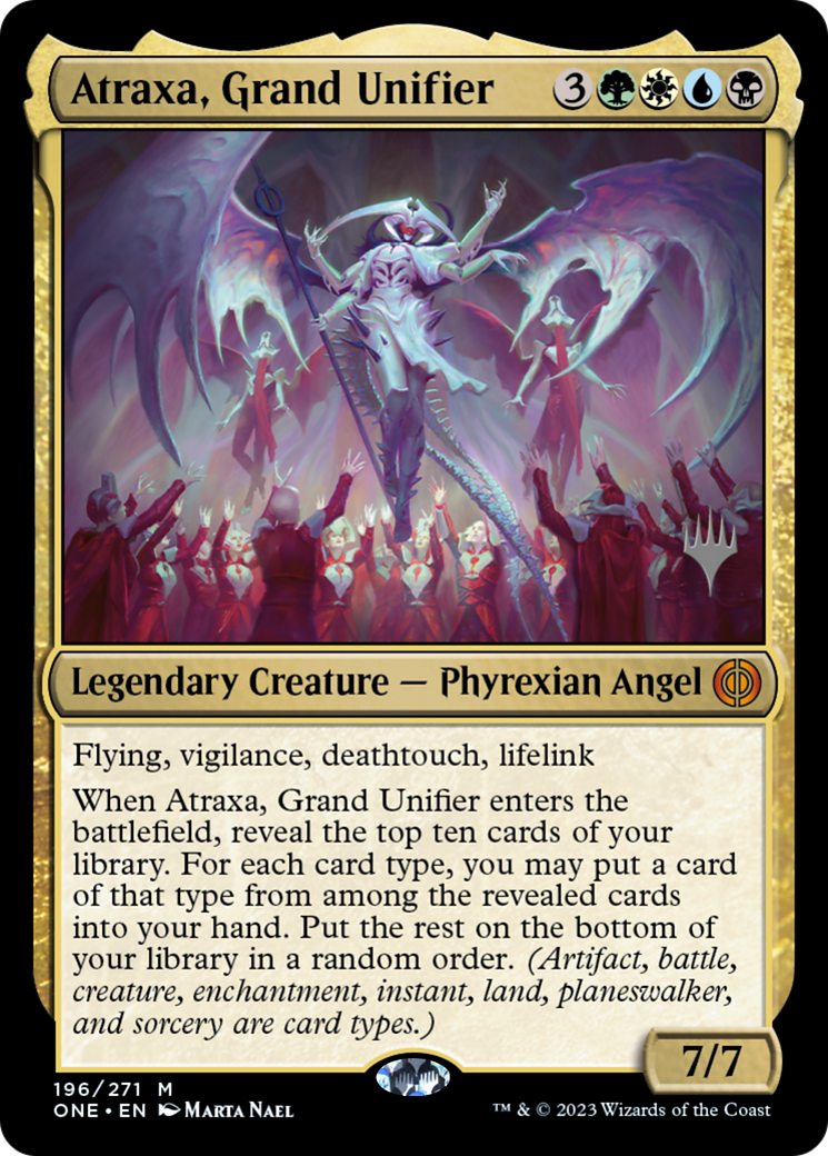 Atraxa, Grand Unifier (Promo Pack) [Phyrexia: All Will Be One Promos] | Fandemonia Ltd