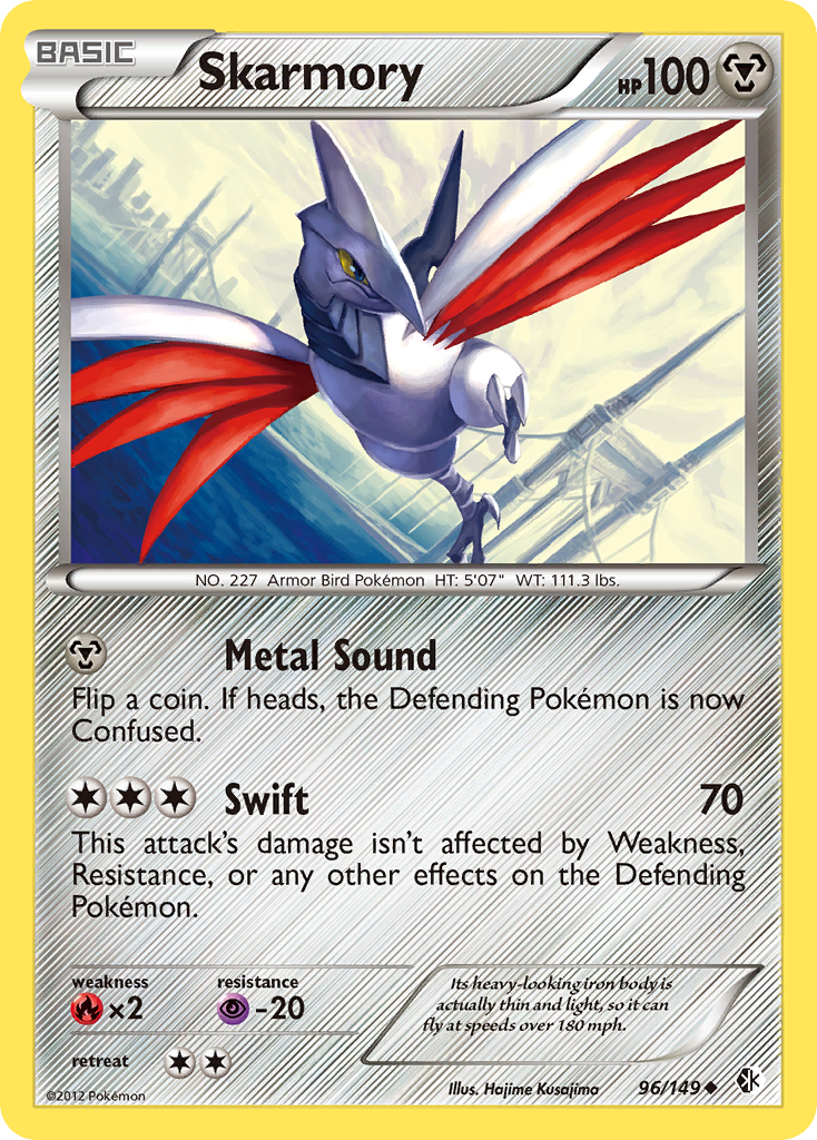 Skarmory (96/149) [Black & White: Boundaries Crossed] | Fandemonia Ltd