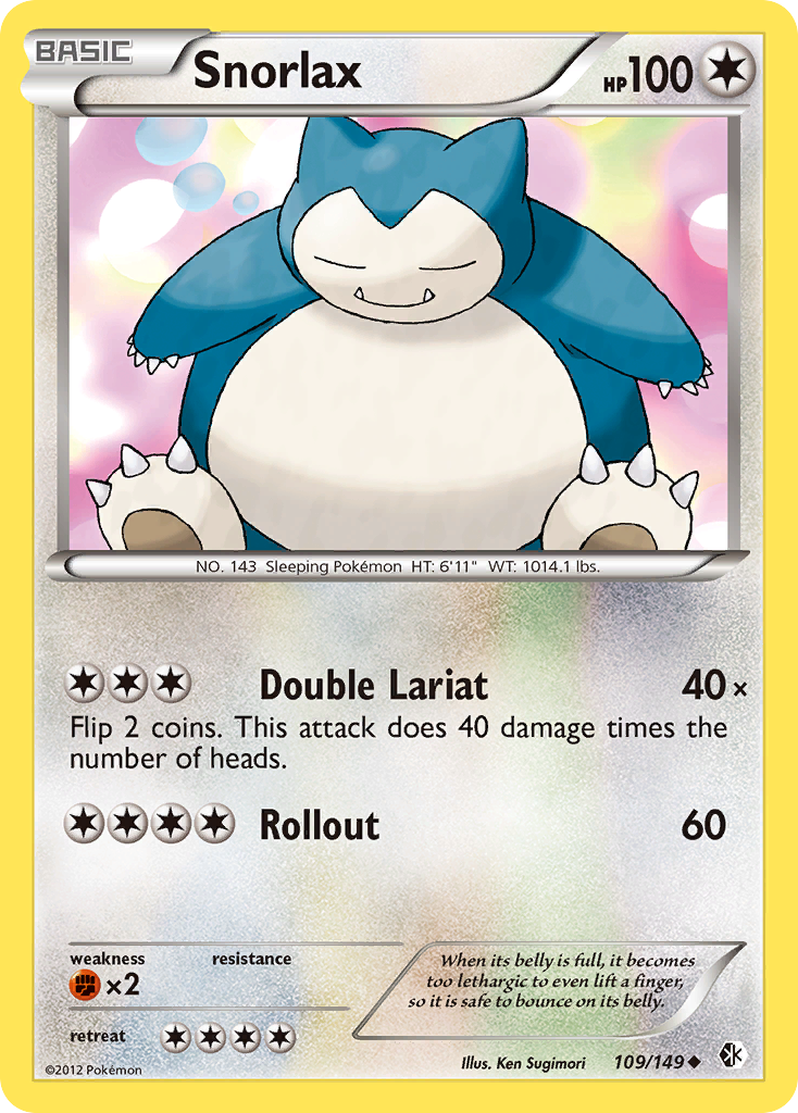 Snorlax (109/149) [Black & White: Boundaries Crossed] | Fandemonia Ltd