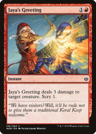 Jaya's Greeting [War of the Spark] | Fandemonia Ltd