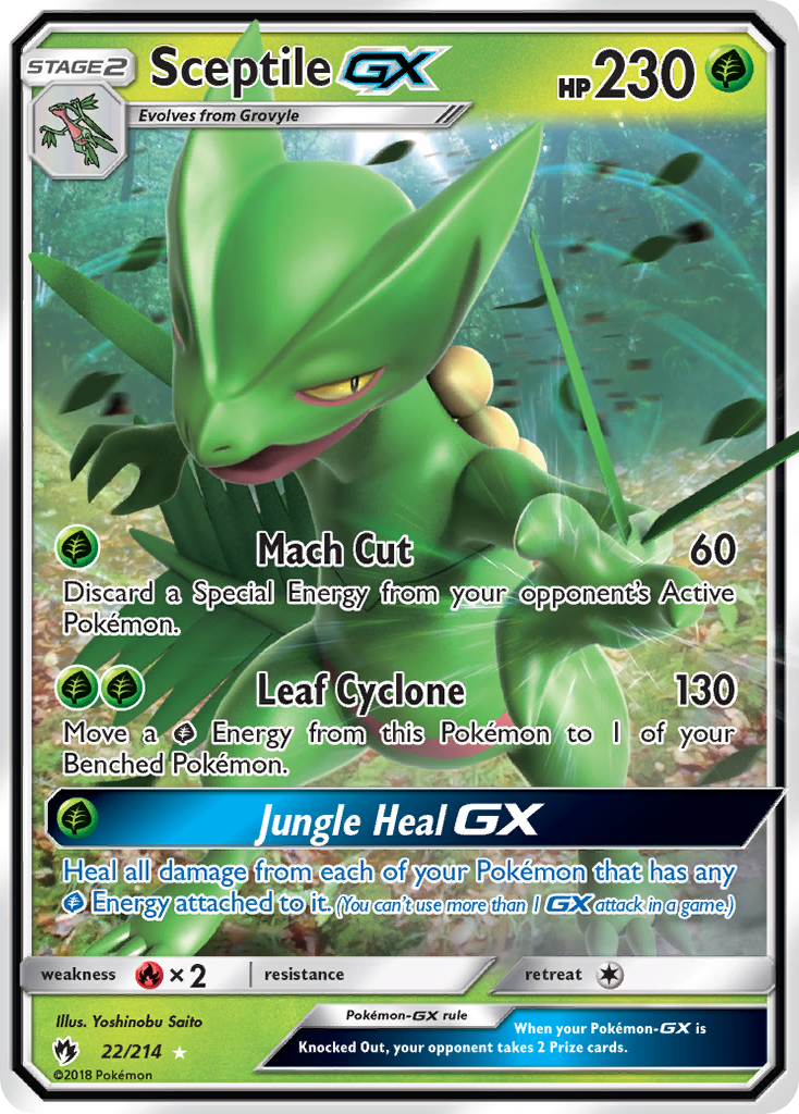 Sceptile GX (22/214) [Sun & Moon: Lost Thunder] | Fandemonia Ltd