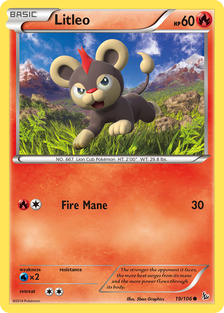 Litleo (19/106) [XY: Flashfire] | Fandemonia Ltd