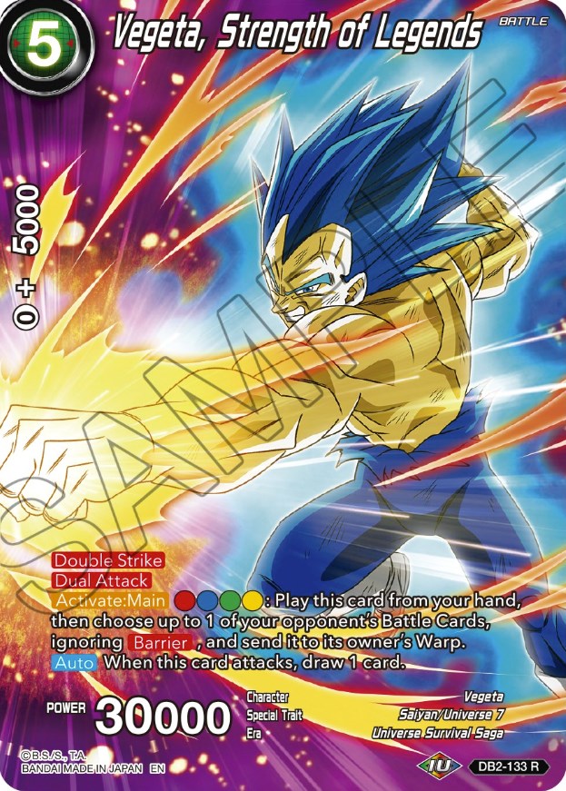 Vegeta, Strength of Legends (DB2-133) [Theme Selection: History of Vegeta] | Fandemonia Ltd