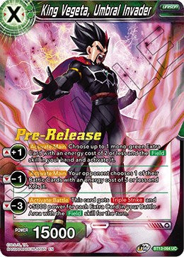 King Vegeta, Umbral Invader (BT13-064) [Supreme Rivalry Prerelease Promos] | Fandemonia Ltd