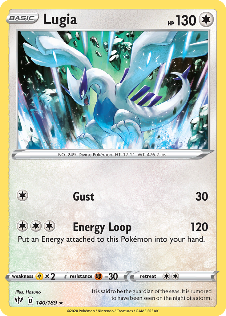 Lugia (140/189) [Sword & Shield: Darkness Ablaze] | Fandemonia Ltd