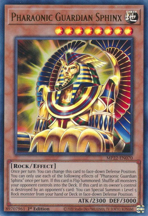 Pharaonic Guardian Sphinx [MP22-EN070] Ultra Rare | Fandemonia Ltd