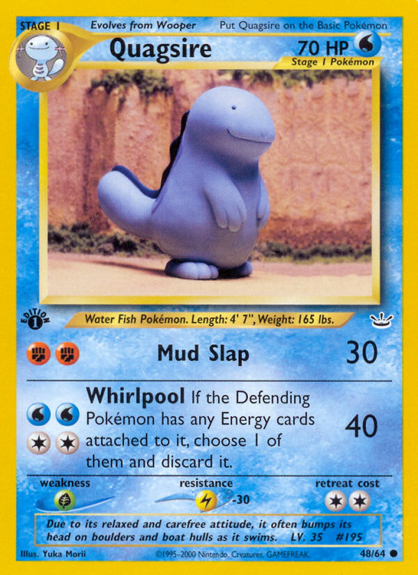 Quagsire (48/64) [Neo Revelation 1st Edition] | Fandemonia Ltd