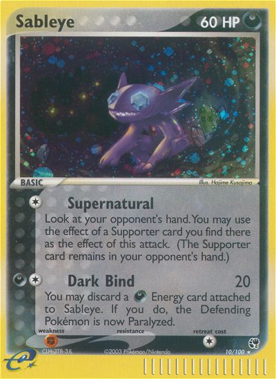 Sableye (10/100) [EX: Sandstorm] | Fandemonia Ltd