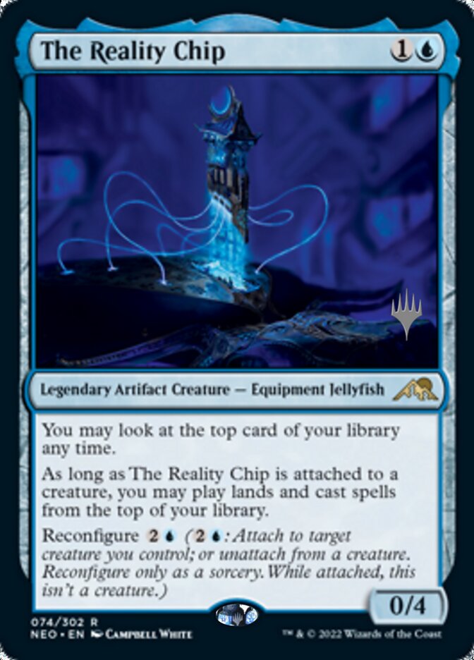 The Reality Chip (Promo Pack) [Kamigawa: Neon Dynasty Promos] | Fandemonia Ltd