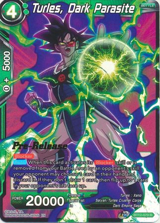 Turles, Dark Parasite (BT12-079) [Vicious Rejuvenation Prerelease Promos] | Fandemonia Ltd