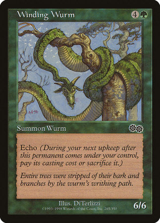 Winding Wurm [Urza's Saga] | Fandemonia Ltd