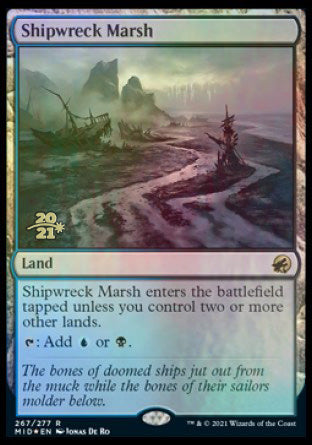 Shipwreck Marsh [Innistrad: Midnight Hunt Prerelease Promos] | Fandemonia Ltd