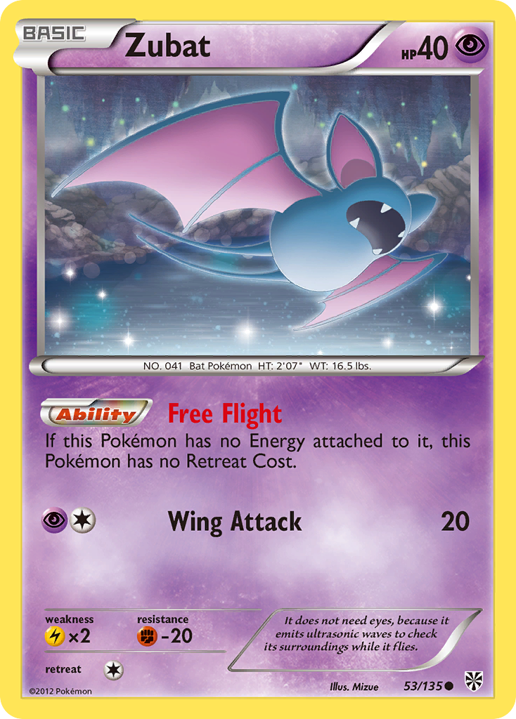 Zubat (53/135) [Black & White: Plasma Storm] | Fandemonia Ltd