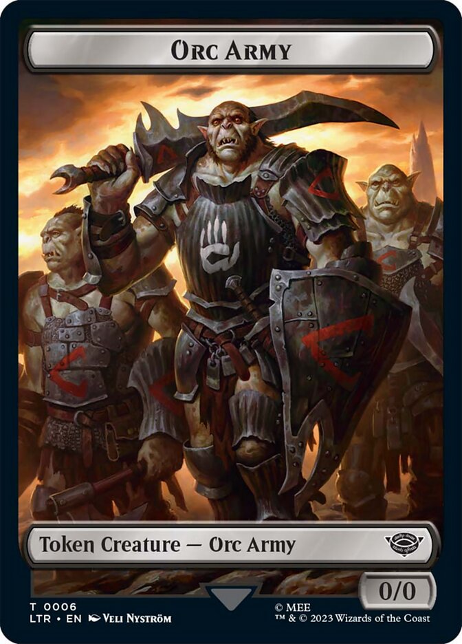 Orc Army Token (06) [The Lord of the Rings: Tales of Middle-Earth Tokens] | Fandemonia Ltd