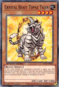 Crystal Beast Topaz Tiger [SGX1-ENF06] Common | Fandemonia Ltd