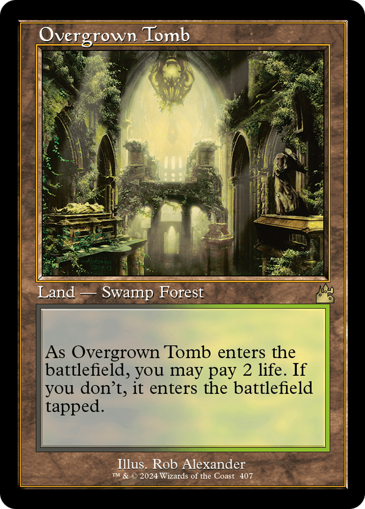 Overgrown Tomb (Retro) [Ravnica Remastered] | Fandemonia Ltd