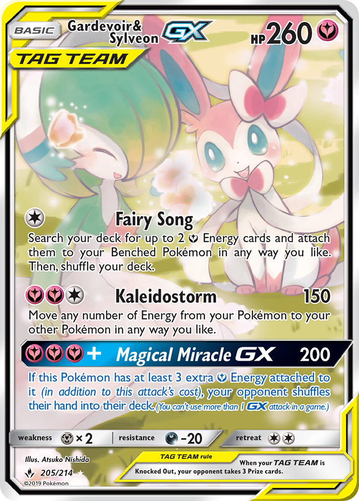 Gardevoir & Sylveon GX (205/214) [Sun & Moon: Unbroken Bonds] | Fandemonia Ltd