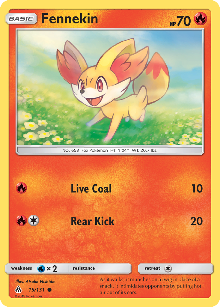 Fennekin (15/131) [Sun & Moon: Forbidden Light] | Fandemonia Ltd