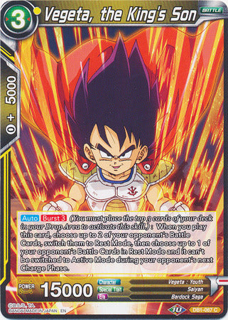 Vegeta, the King's Son (DB1-067) [Dragon Brawl] | Fandemonia Ltd