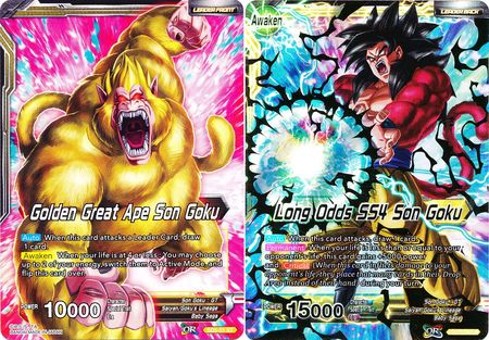 Golden Great Ape Son Goku // Long Odds SS4 Son Goku (Starter Deck - The Crimson Saiyan) (SD5-01) [Colossal Warfare] | Fandemonia Ltd