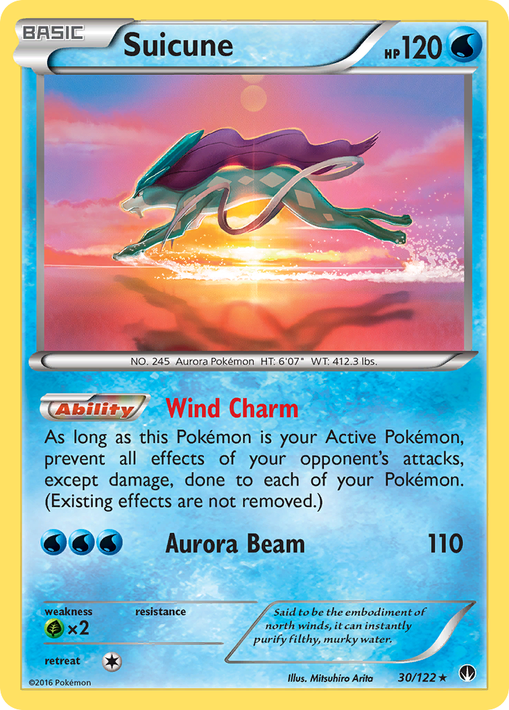 Suicune (30/122) [XY: BREAKpoint] | Fandemonia Ltd