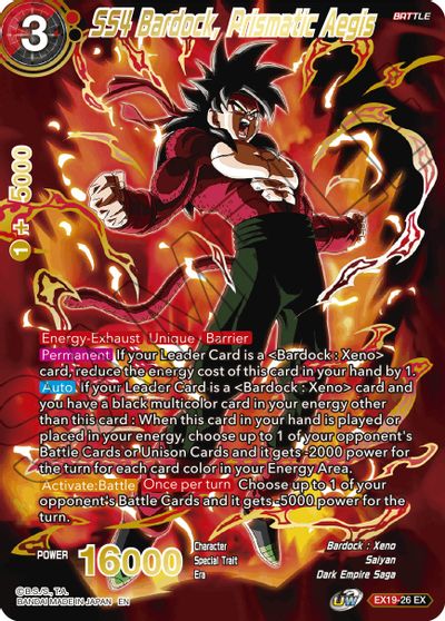 SS4 Bardock, Prismatic Aegis [EX19-26] | Fandemonia Ltd